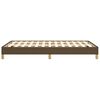 vidaXL Cadre de lit sans matelas marron foncé 120x190 cm tissu