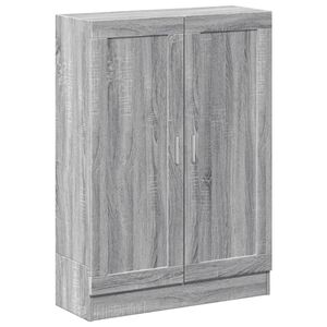 vidaXL Biblioth&egrave;que sonoma gris 82,5x30,5x115 cm bois d'ing&eacute;nierie