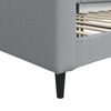 vidaXL Lit de repos sans matelas gris clair 90x200 cm tissu