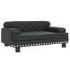 vidaXL Canap&eacute; pour enfants noir 70x45x30 cm similicuir