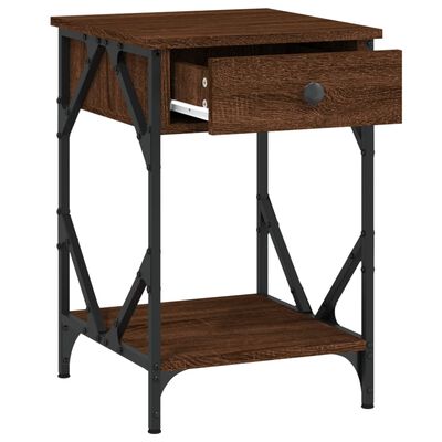 vidaXL Tables de chevet 2pcs Chêne marron 40x42x60cm Bois d'ingénierie