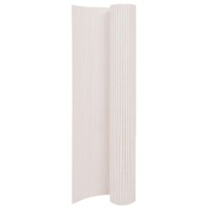 vidaXL Cl&ocirc;ture de jardin double face 110x500 cm Blanc