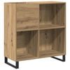 vidaXL Meuble &agrave; vinyles ch&ecirc;ne artisanal 84,5 x 38 x 89 cm