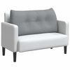 vidaXL Coussin de Dos Gris clair 100 x 24 x 50 cm tissu