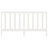 vidaXL T&ecirc;te de lit Blanc 186x4x100 cm Bois massif de pin