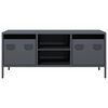 vidaXL Meuble TV anthracite 101,5x39x43,5 cm acier lamin&eacute; &agrave; froid