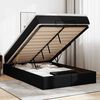 vidaXL Cadre de lit ottoman avec matelas noir 120x190 cm similicuir