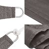 vidaXL Voile d'ombrage 160 g/m&sup2; Anthracite 3x4x4 m PEHD