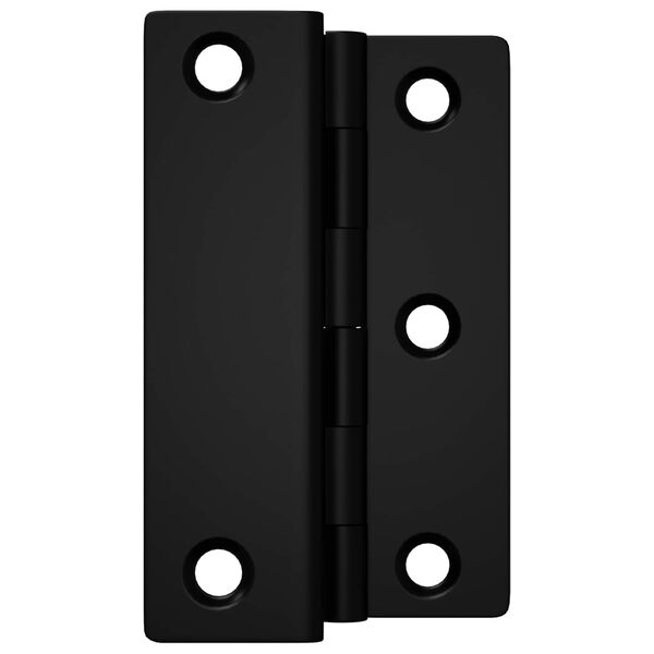 vidaXL Charni&egrave;re 12 pcs Noir 38 x 17 x 60 mm Fer
