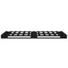 vidaXL Lit de palette sans matelas noir bois massif