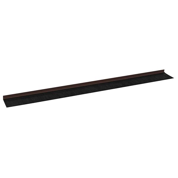 vidaXL Brosses de porte adh&eacute;sives 2 pcs Marron 100 cm