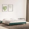 vidaXL Cadre de lit sans matelas vert fonc&eacute; 180x220 cm velours