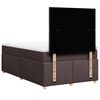 vidaXL Sommier &agrave; lattes de lit avec matelas Marron fonc&eacute; 120x200 cm