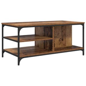vidaXL Table basse Bois Ancien 100 x 50 x 45 cm Bois d'ing&eacute;nierie