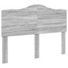 vidaXL Cadre de lit Gris Sonoma 140 x 200 cm Bois d'ing&eacute;nierie