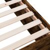 vidaXL Cadre de lit sans matelas ch&ecirc;ne fum&eacute; 120x190 cm