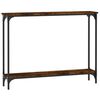 vidaXL Table console ch&ecirc;ne fum&eacute; 100x22,5x75 cm bois d'ing&eacute;nierie