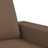 vidaXL Ensemble de canap&eacute;s 2 pcs marron tissu