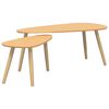 vidaXL Ensemble de tables basses 2 pcs Bois de pin massif Marron