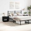 vidaXL Table de nuit avec tiroir 2 pcs Ch&ecirc;ne noir 45 x 34 x 44 cm
