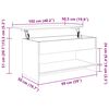 vidaXL Table basse sonoma gris 102x50x52,5 cm bois d'ing&eacute;nierie