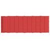 vidaXL Coussin de chaise longue rouge 180x60x4 cm tissu oxford