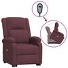 vidaXL Fauteuil de massage Violet Tissu