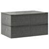 vidaXL Bo&icirc;tes de rangement 2 pcs Tissu 70x40x18 cm Anthracite