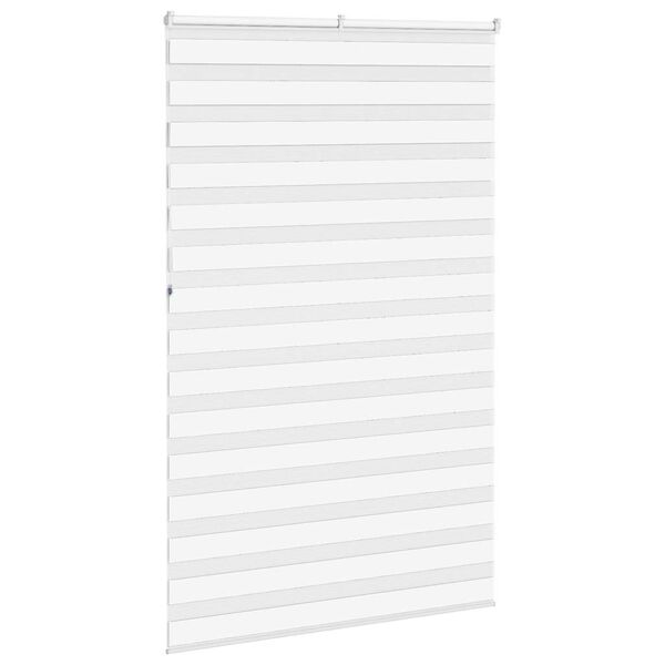 vidaXL Store z&egrave;bre blanc 145x230 cm largeur du tissu 140,9cm polyester