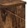 vidaXL Cabinet de salle de bain avec porte Ch&ecirc;ne fum&eacute; 30 x 35 x 192 cm