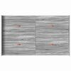 vidaXL Cadre de lit avec rangement Gris Sonoma 120 x 200 cm