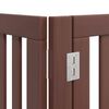 vidaXL Barri&egrave;re pour chien avec porte pliable 6 panneaux bois peuplier