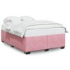 vidaXL Cadre de lit sans matelas rose 140x200 cm velours