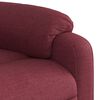 vidaXL Fauteuil de massage inclinable &eacute;lectrique Rouge bordeaux Tissu