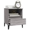 vidaXL Tables de chevet 2 pcs Sonoma gris 40x35x50 cm
