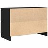 vidaXL Meuble TV noir 80x35x54 cm bois d'ing&eacute;nierie