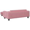 vidaXL Lit pour chien avec extension rose 100x50x30 cm velours