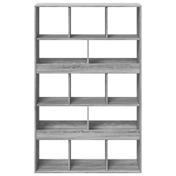 vidaXL Biblioth&egrave;que sonoma gris 100x33x156,5 cm bois d'ing&eacute;nierie
