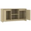 vidaXL Meuble TV Chêne sonoma 102x37,5x52,5 cm Bois d'ingénierie