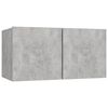 vidaXL Ensemble de meubles TV 6 pcs Gris b&eacute;ton Bois d'ing&eacute;nierie