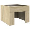 vidaXL Table basse avec LED infini chêne sonoma 40x40x30 cm