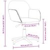 vidaXL Chaise pivotante de bureau Noir Tissu