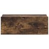 vidaXL Table de chevet flottante Ch&ecirc;ne fum&eacute; 40x30x15 cm