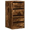 vidaXL Commode d'angle ch&ecirc;ne fum&eacute; 40x41x76 cm bois d'ing&eacute;nierie