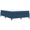 vidaXL Lit &agrave; ressorts avec matelas Bleu 140 x 190 cm tissu