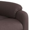 vidaXL Fauteuil inclinable de massage Marron fonc&eacute; Tissu