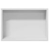 vidaXL Niche de Douche Blanc 30 x 20 x 9.5 cm Acier inoxydable