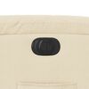 vidaXL Fauteuil inclinable &eacute;lectrique cr&egrave;me tissu