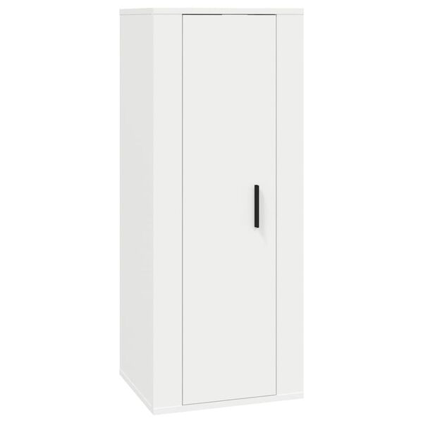 vidaXL Meuble TV mural Blanc 40x34,5x100 cm