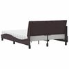vidaXL Lit avec matelas Hanko marron fonc&eacute; 140x190 cm tissu
